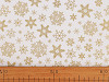 Christmas cotton canvas / poplin metallic flakes