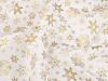 Christmas cotton canvas / poplin metallic flakes