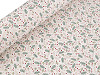 Christmas cotton canvas / poplin with metallic print