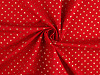 Christmas cotton canvas / poplin metallic stars