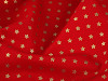 Christmas cotton canvas / poplin metallic stars