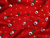 Christmas cotton canvas / poplin with metallic print, Elf 