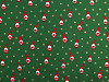 Toile/Popeline de coton de Noël avec imprimé métallisé, Gnome 