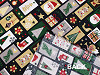 Christmas cotton canvas / poplin with metallic print