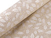 Tessuto jacquard natalizio, con lurex 