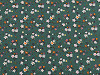 Cotton fabric / canvas with a thinner weave, small flowers