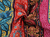 Cotton fabric / canvas with a thinner weave, oriental 