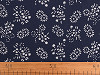 Cotton fabric / canvas, blue print, 2nd quality