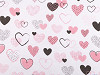 Cotton flannel fabric, heart