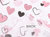 Cotton flannel fabric, heart