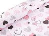 Cotton flannel fabric, heart