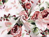 Cotton flannel fabric, flowers