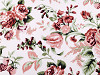 Cotton flannel fabric, flowers