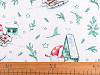 Tissu/Toile de Noël en coton, Gnomes 