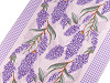 Cotton waffle piqué, lilac