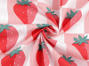 Cotton fabric/canvas, strawberry