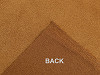 Elastic garment suede leather
