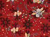 Christmas cotton fabric / canvas, twigs