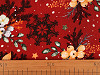 Christmas cotton fabric / canvas, twigs