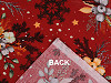 Christmas cotton fabric / canvas, twigs