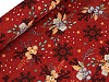 Christmas cotton fabric / canvas, twigs
