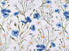 Bavlnená látka / plátno kvety