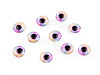 Skleněné oči k nalepení Ø10 a 12 mm (10 ks)