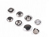 Double-sided stainless steel metal snaps / press fasteners Ø15 mm