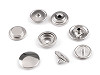 Double-sided stainless steel metal snaps / press fasteners Ø15 mm