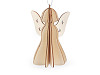 Christmas folding wooden decorations ornament, bell, angel