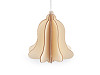 Christmas folding wooden decorations ornament, bell, angel