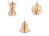 Christmas folding wooden decorations ornament, bell, angel