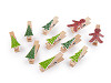 Christmas wooden peg tree, gingerbread mix