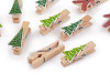 Christmas wooden peg tree, gingerbread mix