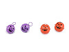 Campanellino, motivo: zucca di Halloween, dimensioni: Ø 24 mm