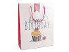 Sac cadeau pailleté, « Happy Birthday » (« Joyeux anniversaire ») 