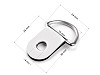 Purse grommet / D ring for handbags, width 15 mm