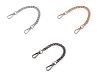 Cadena/asa de bolso con mosquetón, largo 21,5 cm