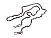 Chain for handbags and mobile phones with carabiner, length 120 cm