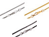 Chain for handbags and mobile phones with carabiner, length 120 cm