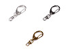 Metal Keyring / Keychain Clip 17x40 mm