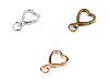 Mousqueton/Crochet métallique pivotant, Cœur pour sangle de 10 mm