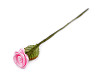 Mini satin rose on a wire