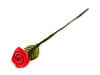 Mini satin rose on a wire