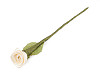 Mini satin rose on a wire