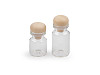 Glass bottle vial with wooden stopper