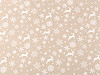 Christmas natural wrapping paper - reindeer, snowflakes, stars 0.7x2 m