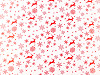 Christmas wrapping paper - reindeer, snowflakes, stars 0.7x2 m