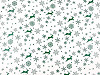 Papel de regalo navideño: renos, copos de nieve, estrellas 0,7x2 m