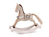 Rocking horse decoration with jinglebell